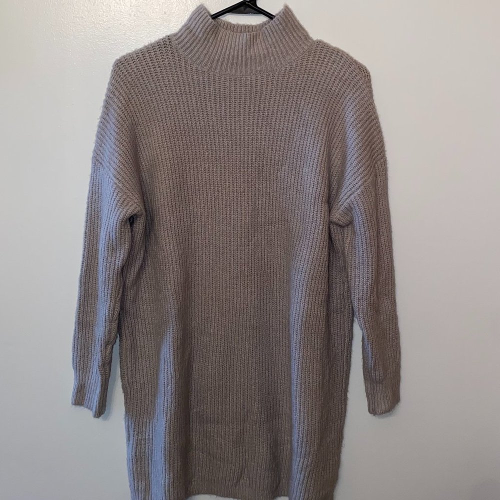 Forever 21 | Gray Turtle Neck Sweater Dress